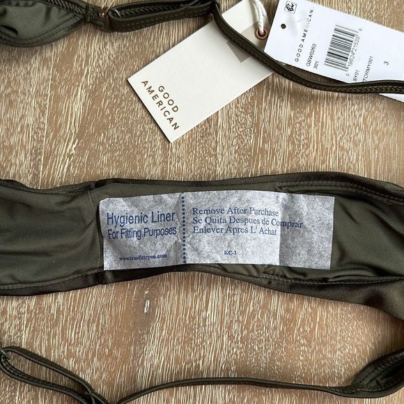 Good American Shine Perfect Fit Bottom in Stormy 001 - Picture 6 of 10